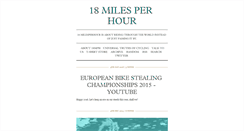 Desktop Screenshot of 18milesperhour.tumblr.com