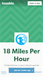 Mobile Screenshot of 18milesperhour.tumblr.com