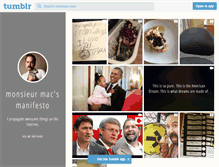 Tablet Screenshot of monsieur-mac.tumblr.com