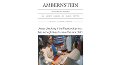 Desktop Screenshot of ambernstein.tumblr.com