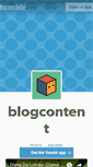 Mobile Screenshot of blogcontent.tumblr.com