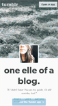 Mobile Screenshot of oneelleofablog.tumblr.com