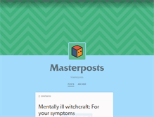 Tablet Screenshot of master-posts.tumblr.com