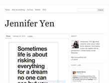 Tablet Screenshot of jenniferyen.tumblr.com