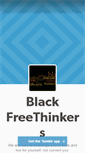 Mobile Screenshot of blackfreethinkers.tumblr.com