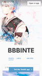 Mobile Screenshot of bbbinte.tumblr.com