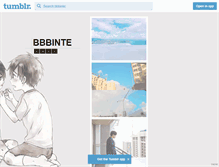 Tablet Screenshot of bbbinte.tumblr.com
