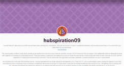 Desktop Screenshot of hubspiration09.tumblr.com