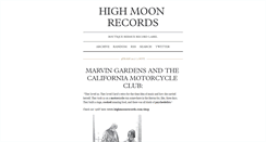 Desktop Screenshot of highmoonrecords.tumblr.com