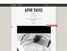 Tablet Screenshot of apirtayo.tumblr.com