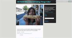 Desktop Screenshot of ohfuckyoucutegirleating.tumblr.com