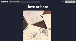 Desktop Screenshot of lovehatethings.tumblr.com