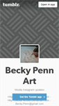 Mobile Screenshot of beckypennart.tumblr.com