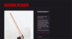 Desktop Screenshot of maximumoverdrive.tumblr.com