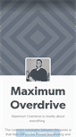 Mobile Screenshot of maximumoverdrive.tumblr.com