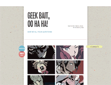 Tablet Screenshot of geekbaitoohaha.tumblr.com