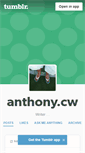 Mobile Screenshot of anthonycw.tumblr.com