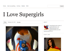 Tablet Screenshot of ilovesupergirls.tumblr.com