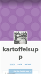 Mobile Screenshot of kartoffelsupp.tumblr.com
