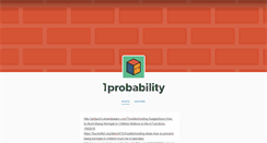 Desktop Screenshot of 1probability.tumblr.com
