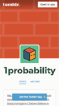 Mobile Screenshot of 1probability.tumblr.com