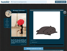 Tablet Screenshot of mystrangeuniverse.tumblr.com