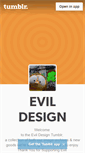 Mobile Screenshot of evildesign.tumblr.com