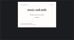 Desktop Screenshot of musicandnude.tumblr.com