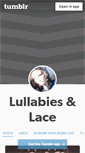 Mobile Screenshot of lullabiesandlace.tumblr.com