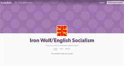 Desktop Screenshot of englishsocialism.tumblr.com