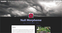 Desktop Screenshot of nullmorpheme.tumblr.com