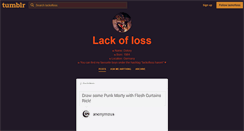 Desktop Screenshot of lackofloss.tumblr.com