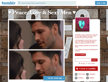 Tablet Screenshot of peace-love-and-sexymen.tumblr.com