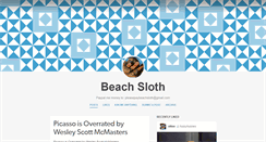 Desktop Screenshot of beachsloth.tumblr.com