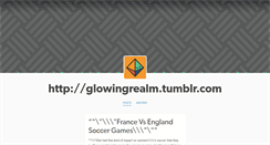 Desktop Screenshot of glowingrealm.tumblr.com