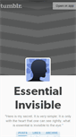 Mobile Screenshot of essentialinvisible.tumblr.com