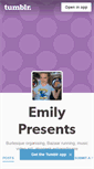 Mobile Screenshot of emilypresents.tumblr.com