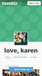 Mobile Screenshot of love-karen.tumblr.com