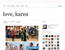 Tablet Screenshot of love-karen.tumblr.com