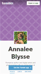 Mobile Screenshot of annaleeblysse.tumblr.com
