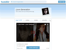 Tablet Screenshot of lovegeneration.tumblr.com