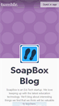 Mobile Screenshot of gosoapbox.tumblr.com