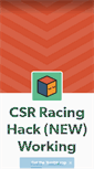 Mobile Screenshot of csrracinghackz.tumblr.com