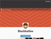 Tablet Screenshot of blackhatlee.tumblr.com