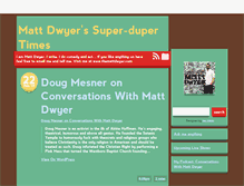 Tablet Screenshot of mattdwyer.tumblr.com