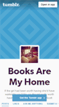 Mobile Screenshot of booksaremyhome.tumblr.com