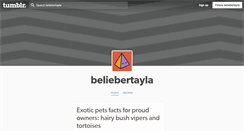 Desktop Screenshot of beliebertayla.tumblr.com