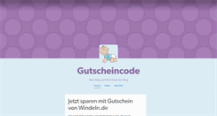 Desktop Screenshot of gutscheincodeblog.tumblr.com