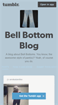 Mobile Screenshot of bellbottomblog.tumblr.com