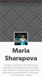 Mobile Screenshot of mariayuryevnasharapova.tumblr.com